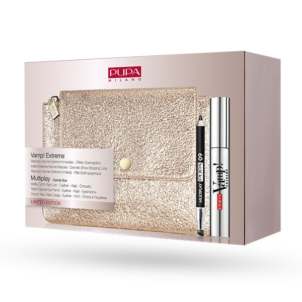 PUPA COFANETTO VAMP MASCARA EXTREME + MULTIPLAY + BAG - Tre Pi Profumerie