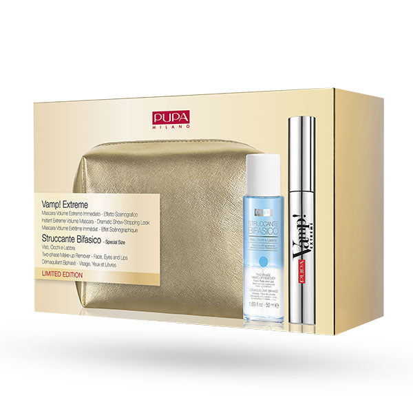 PUPA COFANETTO VAMP MASCARA EXTREME + STRUCCANTE BIFASIC + POCHE - Tre Pi Profumerie