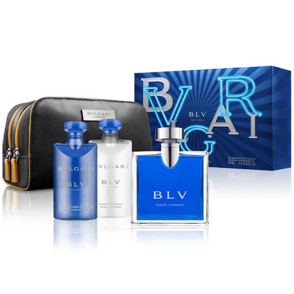 BULGARI BLU HOMME COFANETTO EDT 50 + BALS DOPOB 75 + SHOWER 75 - Tre Pi Profumerie