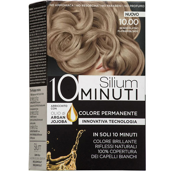 SILIUM COLORAZIONE CREMA 10 MINUTI BIONDO PLATINO 10.00 - Tre Pi Profumerie