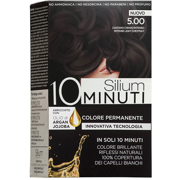 SILIUM COLORAZIONE CREMA 10 MINUTI CASTANO CHIARO INTENSO 5.00 - Tre Pi Profumerie