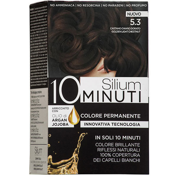 SILIUM COLORAZIONE CREMA 10 MINUTI CASTANO CHIARO DORATO 5.3 - Tre Pi Profumerie