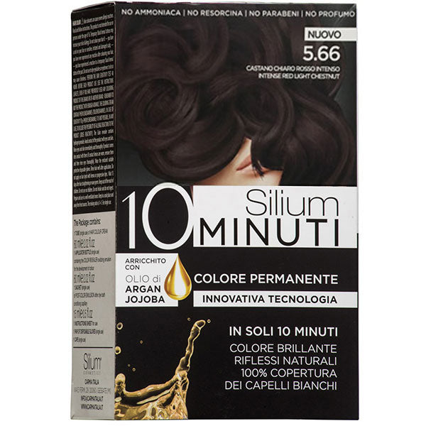 SILIUM COLORAZIONE CREMA 10 MINUTI CASTANO CHIARO ROSSO INT 5.66 - Tre Pi Profumerie