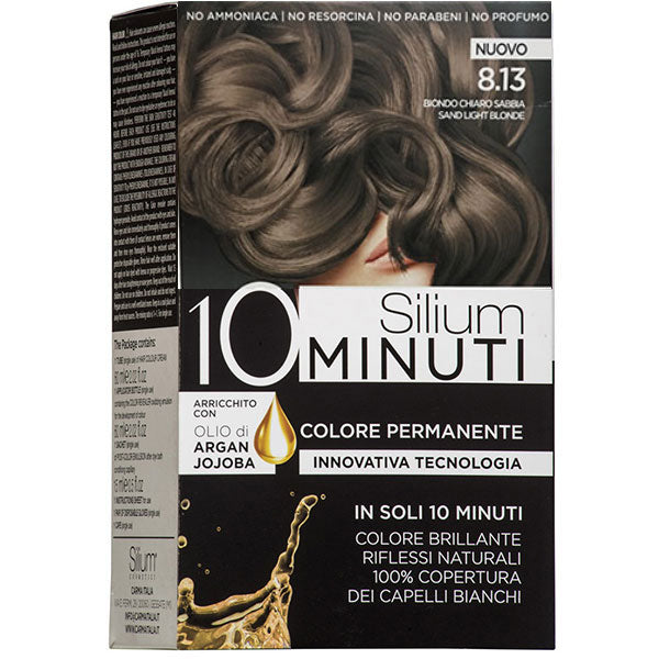 SILIUM COLORAZIONE CREMA 10 MINUTI BIONDO CHIARO SABBIA 8.13 - Tre Pi Profumerie
