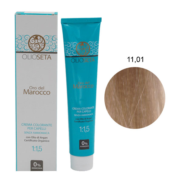 OLIOSETA ORO DEL MAROCCO TINTURA MEGA BIONDO NATU. CENERE 11.01 - Tre Pi Profumerie