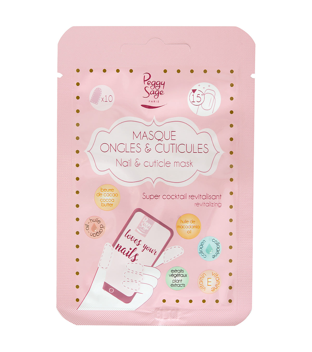 PEGGY SAGE MASCHERA UNGHIE E CUTICOLE X 10 - 4,5G - Tre Pi Profumerie