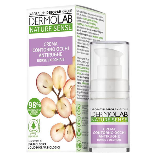 DERMOLAB NATURE SENSE CREMA CONTORNO OCCHI ANTIRUGHE 15 ML - Tre Pi Profumerie