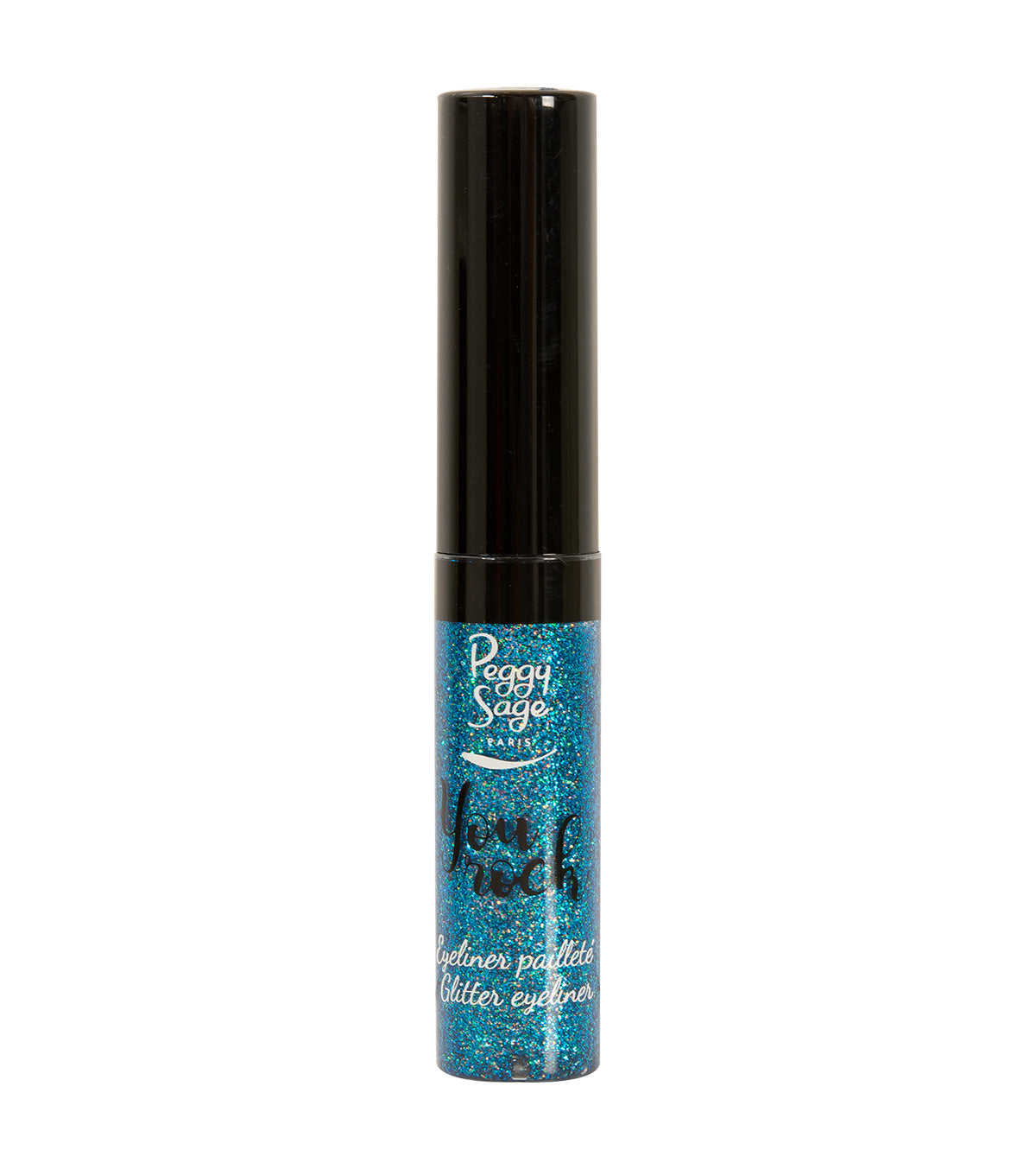 PEGGY SAGE EYELINER GLITTER - PUNK ROCK - BLEU 6,5ML - Tre Pi Profumerie