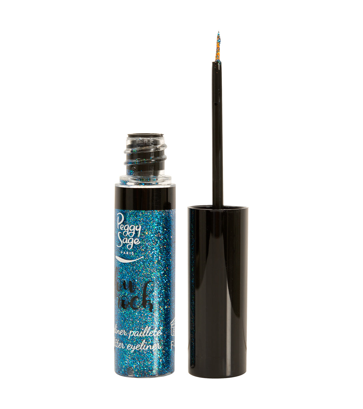 PEGGY SAGE EYELINER GLITTER - PUNK ROCK - BLEU 6,5ML - Tre Pi Profumerie