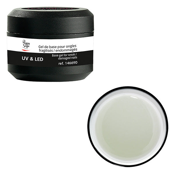 PEGGY SAGE GEL UV&LED DI BASE PER UNGHIE FRAGILI / ROVINATE 15G - Tre Pi Profumerie