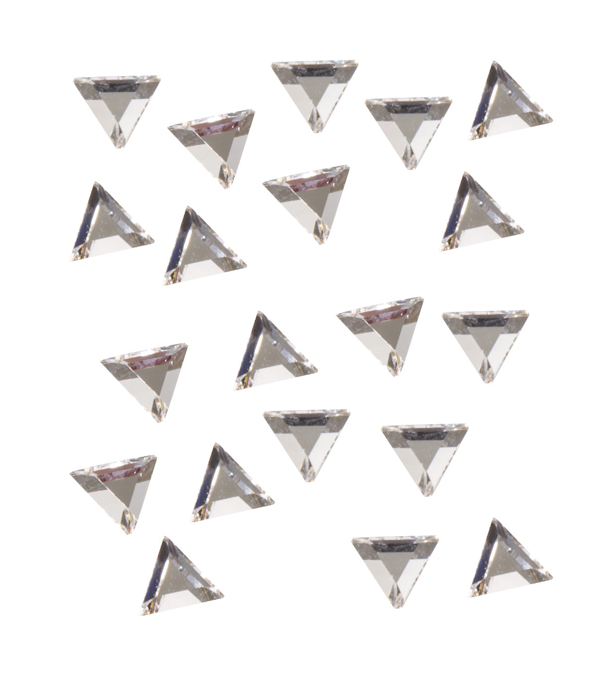PEGGY SAGE 20 STRASS PER UNGHIE TRIANGOLARE ARGENTO 3 MM - Tre Pi Profumerie
