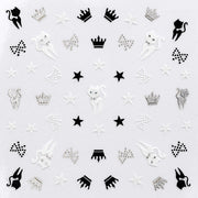 PEGGY SAGE DECORAZIONIADESIVE PER UNGHIE BLACK EWHITE - Tre Pi Profumerie