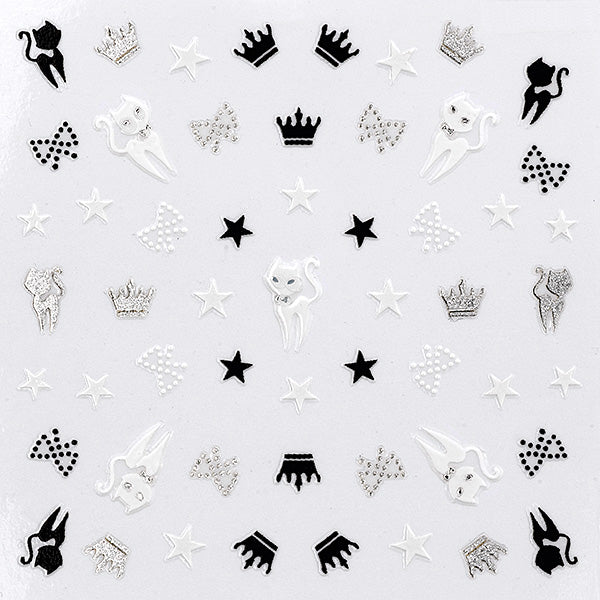 PEGGY SAGE DECORAZIONIADESIVE PER UNGHIE BLACK EWHITE - Tre Pi Profumerie