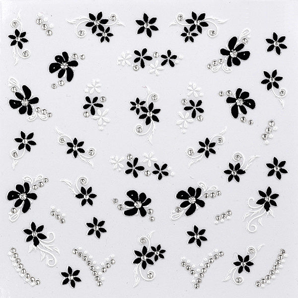 PEGGY SAGE DECORAZIONIADESIVE PER UNGHIE BLACK EWHITE - Tre Pi Profumerie