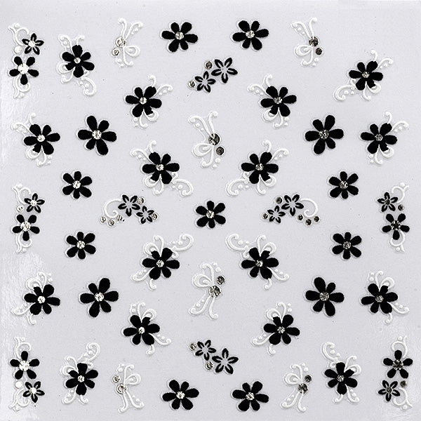 PEGGY SAGE DECORAZIONIADESIVE PER UNGHIE BLACK EWHITE - Tre Pi Profumerie