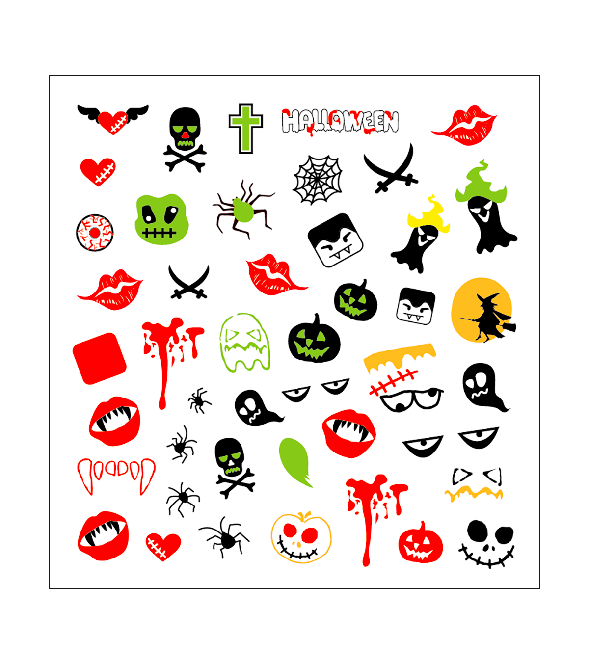 PEGGY SAGE DECORAZIONIADESIVE PER UNGHIE HALLOWEEN - Tre Pi Profumerie