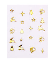 PEGGY SAGE DECORAZIONIADESIVE PER UNGHIE METALLIC NOEL 2019 - Tre Pi Profumerie