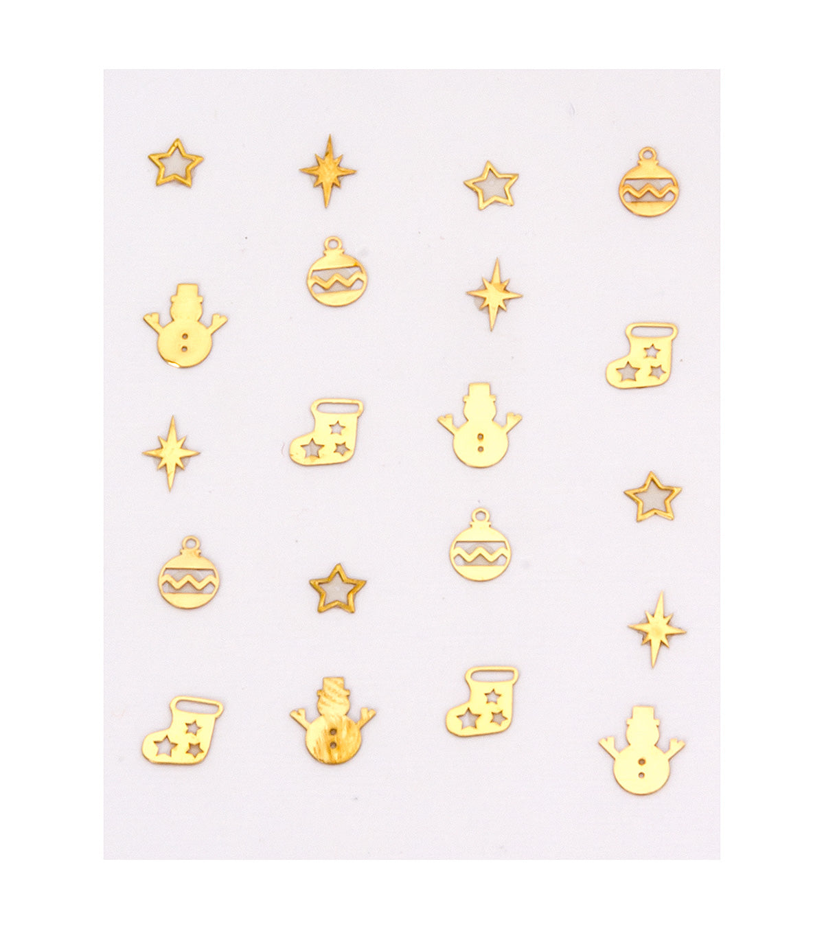 PEGGY SAGE DECORAZIONIADESIVE PER UNGHIE METALLIC NOEL 2019 - Tre Pi Profumerie