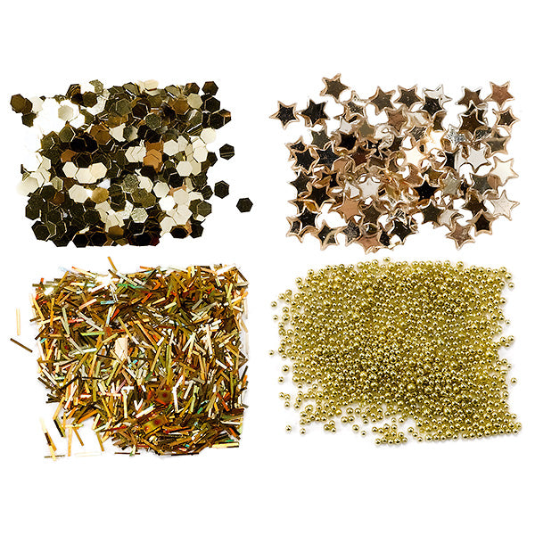 PEGGY SAGE MINI KIT PAILLETTE PER UNGHIE -OR - Tre Pi Profumerie