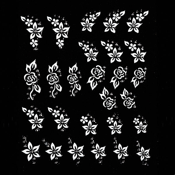 PEGGY SAGE DECORAZIONIADESIVE PER UNGHIE WHITE LINE - Tre Pi Profumerie