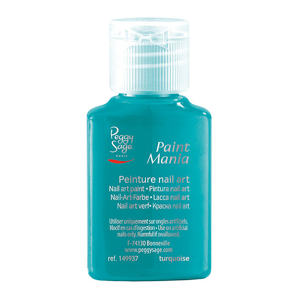 PEGGY SAGE LACCA NAIL ART PAINT MANIA TURQUOISE 25ML - Tre Pi Profumerie