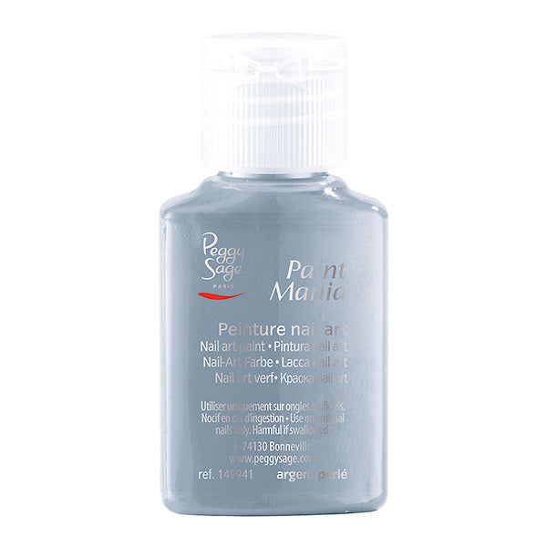 PEGGY SAGE LACCA NAIL ART PAINT MANIA ARGENT PERLE 25ML - Tre Pi Profumerie