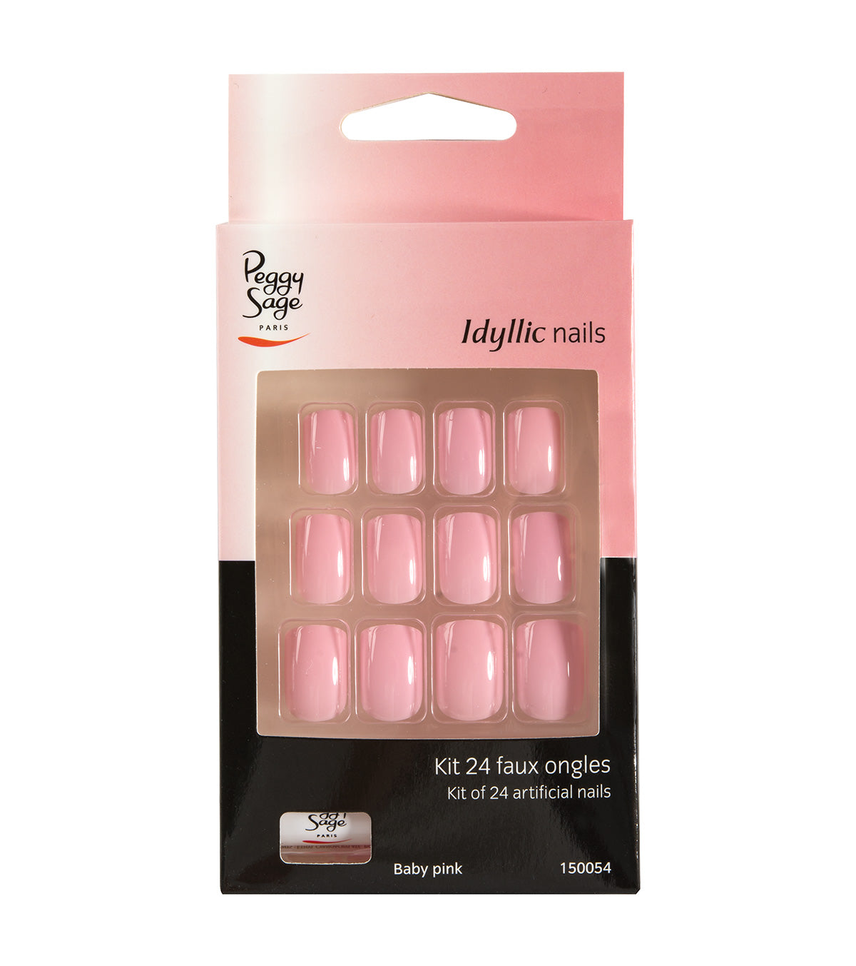 PEGGY SAGE SET 24 UNGHIE FINTE IDYLLIC NAILS - BABY PINK - Tre Pi Profumerie