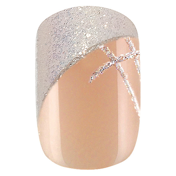 PEGGY SAGE SET 24 UNGHIE FINTE IDYLLIC NAILS - SHINY FRENCH - Tre Pi Profumerie