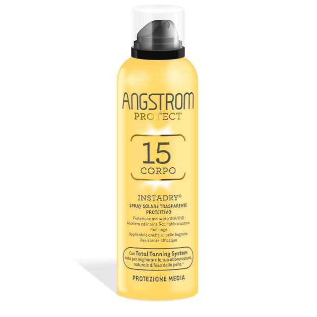 ANGSTROM PROTECT INSTADRY SPRAY SOLARE CORPO SPF 15 150 ML - Tre Pi Profumerie