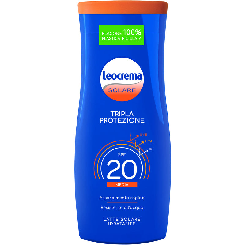 LEOCREMA SOLARE LATTE SOLARE SFP20 200 ML - Tre Pi Profumerie
