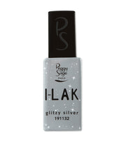 PEGGY SAGE I-LAK SOAK OFF GEL POLISH GLITZY SILVER - 11ML - Tre Pi Profumerie