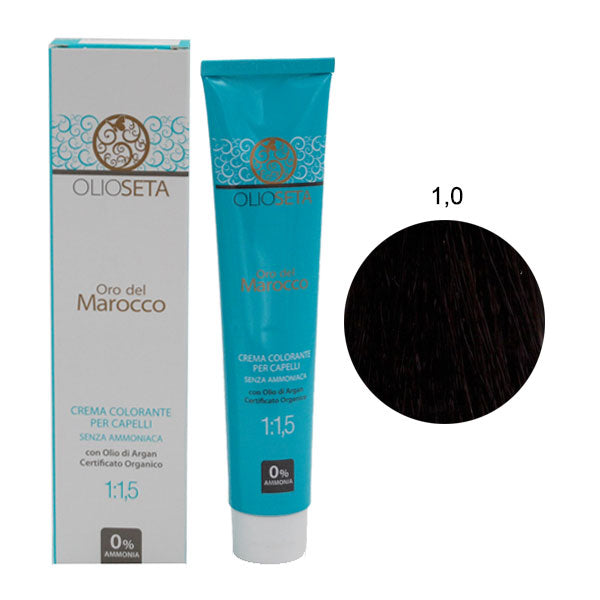 OLIOSETA ORO DEL MAROCCO TINTURA NERO 1.0 - Tre Pi Profumerie