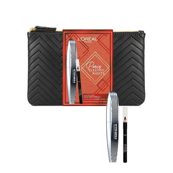 L'OREAL PARIS ELECTRIC NIGHTS MASCARA FARFALLA + MATITA LE KHOL - Tre Pi Profumerie