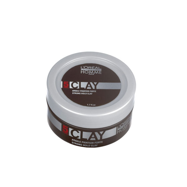 L'OREAL PROFESSIONNEL HOMME CLAY PASTA 5 FORCE 50 ML - Tre Pi Profumerie