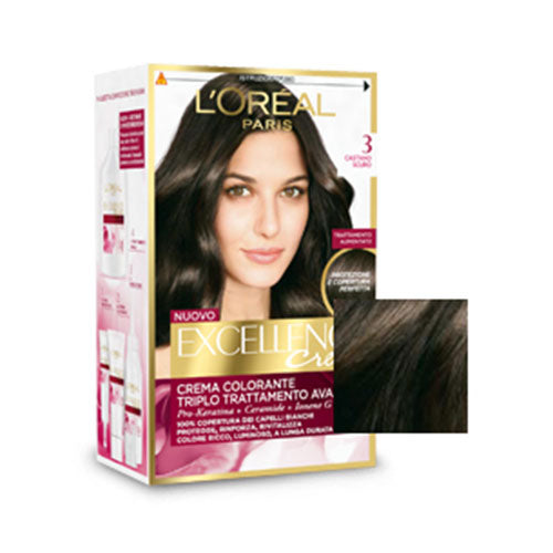 L'OREAL EXCELLENCE CASTANO SCURO 3 - Tre Pi Profumerie