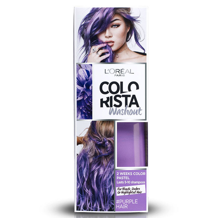 L'OREAL HAIR COLORIST COLORISTA WASHOUT 5 PURPLE HAIR 80 ML - Tre Pi Profumerie