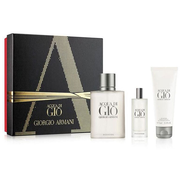 ARMANI ACQUA DI GIO'UOMO COFANETTO EDT 100 + EDT 15 + SHOWER 75 - Tre Pi Profumerie