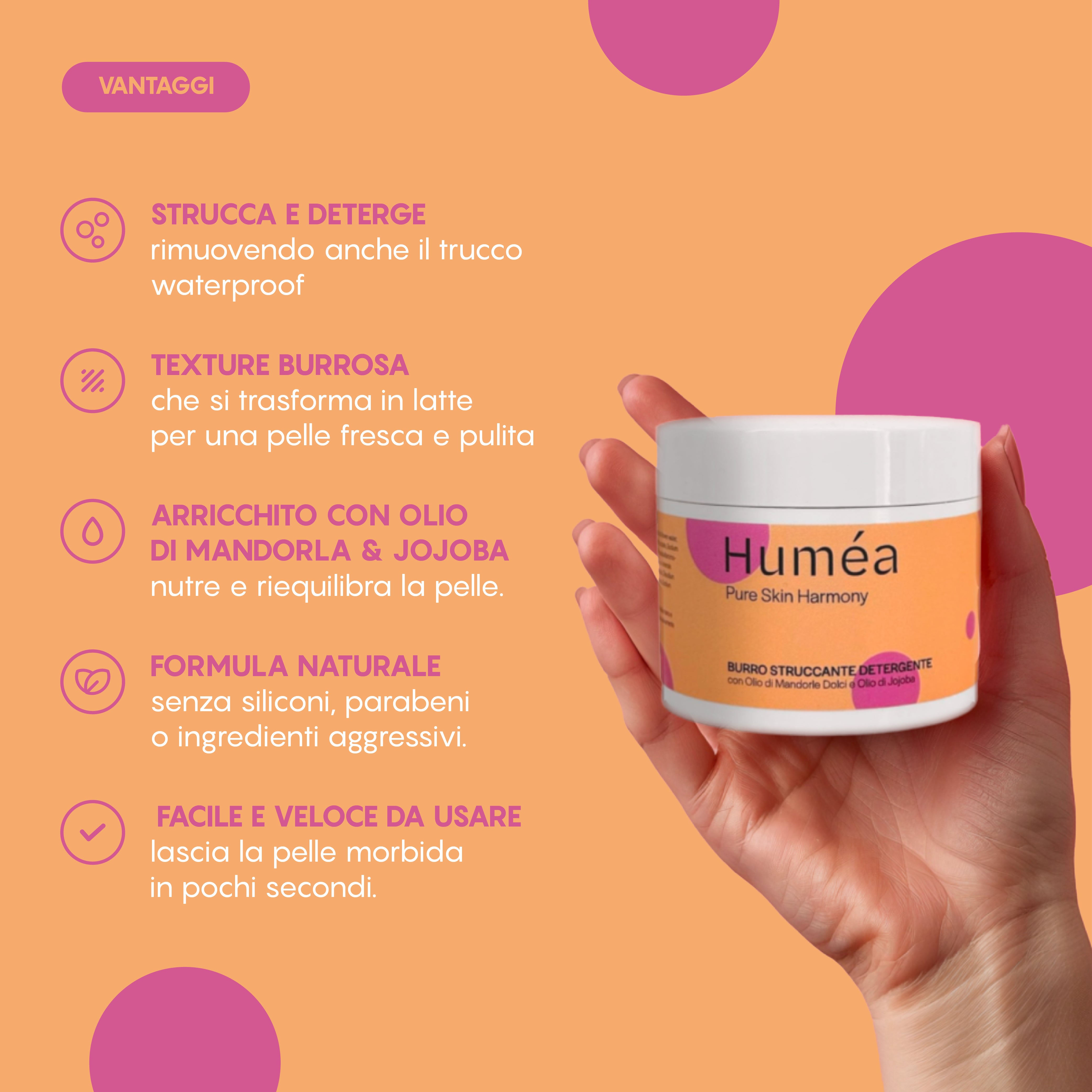 HUMEA BEURRE DÉMAQUILLANT NETTOYANT 100 ML