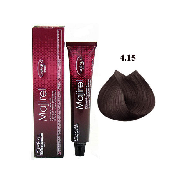 L'OREAL PROFESSIONNEL MAJIREL CASTANO CENERE MOGANO 4,15 - Tre Pi Profumerie