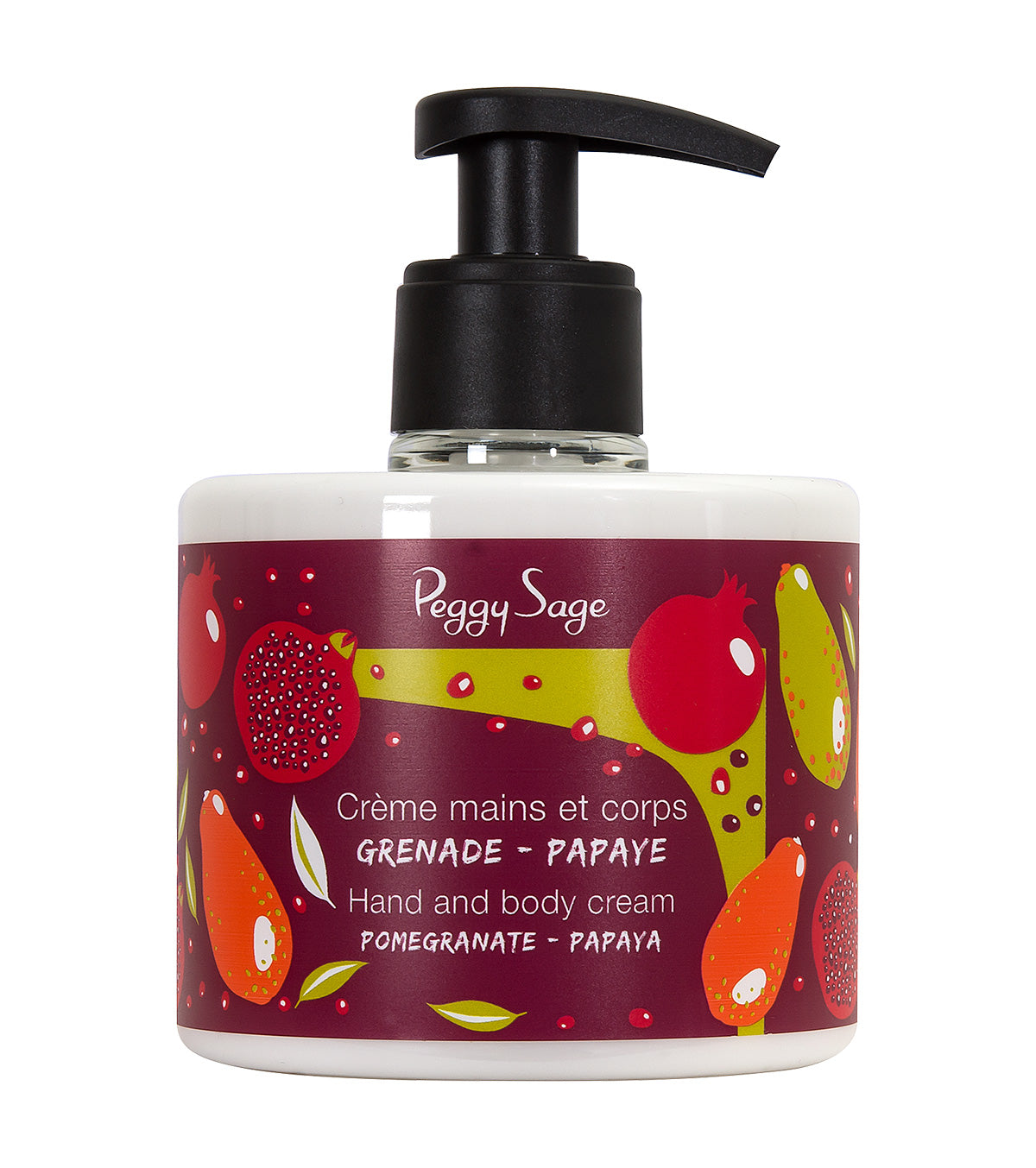 PEGGY SAGE CREMA MANI E CORPO MELOGRANO / PAPAIA 300ML - Tre Pi Profumerie