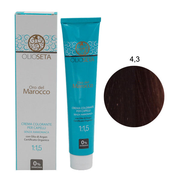 OLIOSETA ORO DEL MAROCCO TINTURA CASTANO DORATO 4.3 - Tre Pi Profumerie