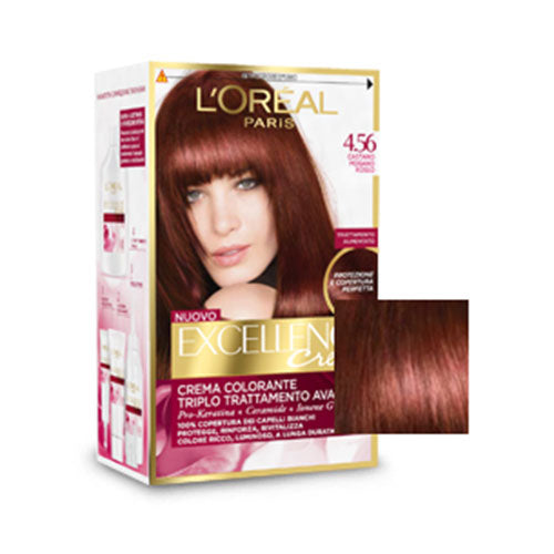 L'OREAL EXCELLENCE CASTANO MOGANO ROSSO 4,56 - Tre Pi Profumerie