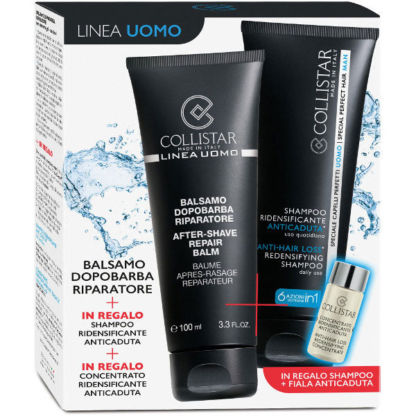 COLLISTAR LINEA UOMO BALSAMO DOPOBARBA 100 + SHAMPOO 100 + CON - Tre Pi Profumerie