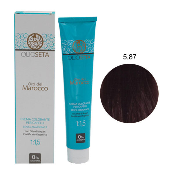 OLIOSETA ORO DEL MAROCCO TINTURA CASTANO CHIARO MOKA 5.87 - Tre Pi Profumerie