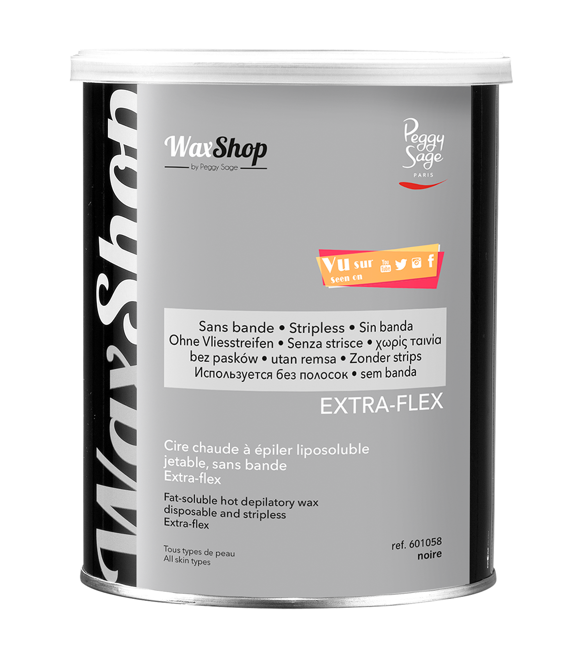 PEGGY SAGE CERA DEPILATORIA LIPOSOLUBILE A CALDO 800ML - NOIR E - Tre Pi Profumerie