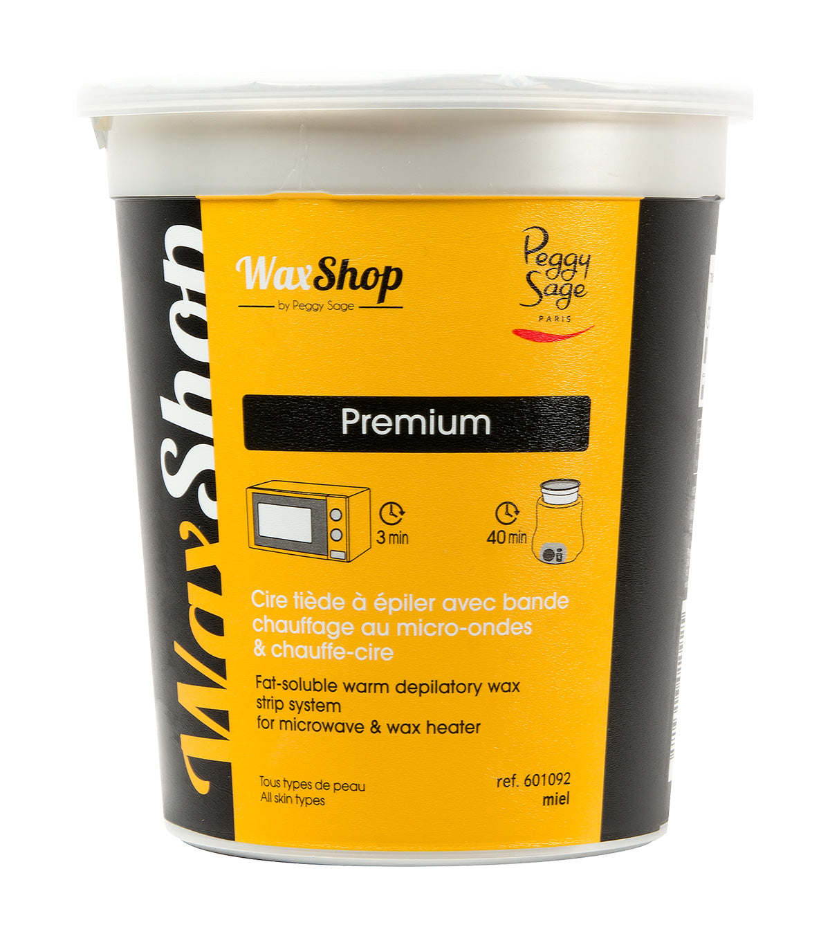 PEGGY SAGE CERA DEPILATORIA TIEPIDA CON STRISCE, RISCALDAMENTO - Tre Pi Profumerie