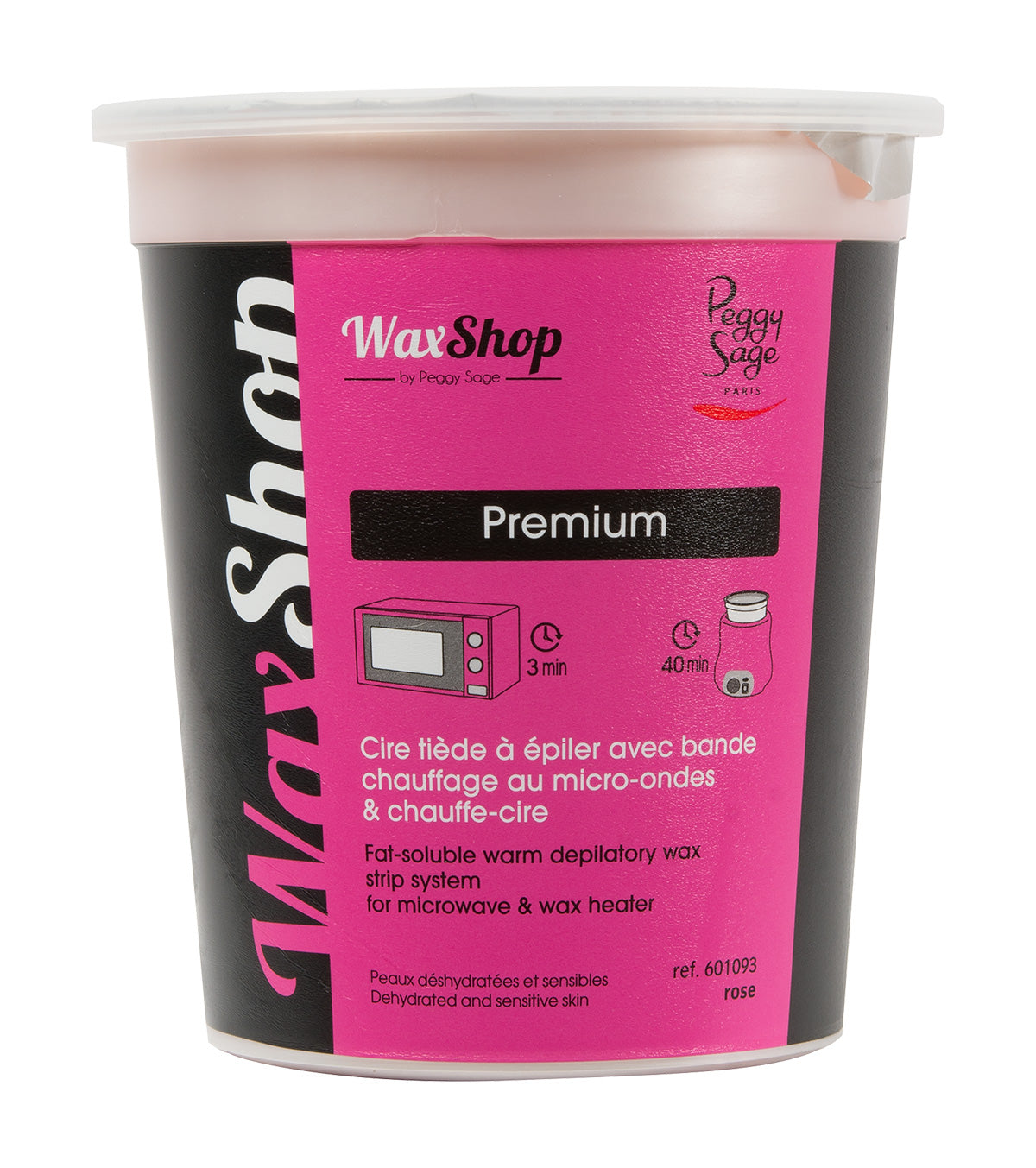 PEGGY SAGE CERA DEPILATORIA TIEPIDA CON STRISCE, RISCALDAMENTO - Tre Pi Profumerie