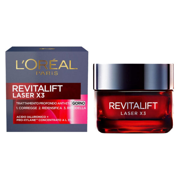 L'OREAL REVITALIFT LASER X3 CREMA ANTI-ETA' GIORNO 50 ML - Tre Pi Profumerie