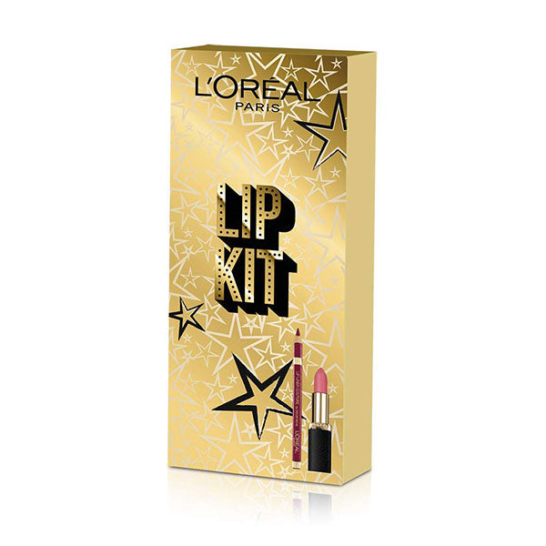 L'OREAL LIP KIT LIPSTICK COLOR RICHE 104 + MATITA LABBRA 258 - Tre Pi Profumerie