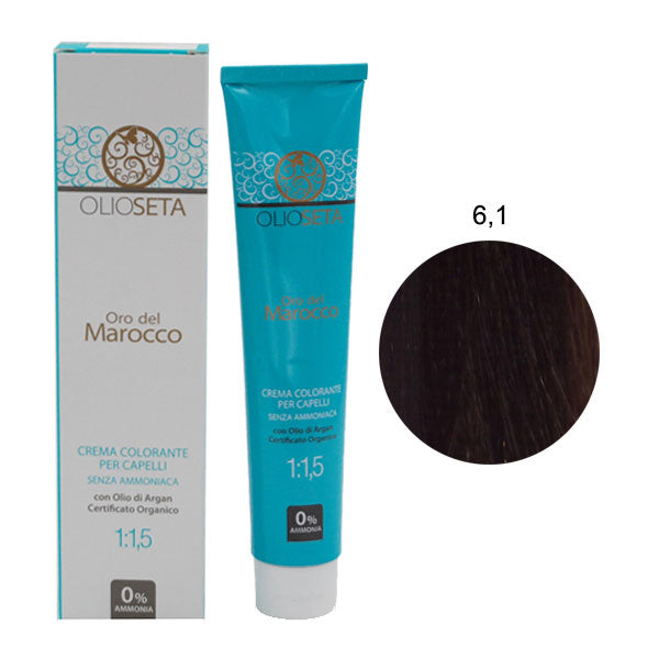 OLIOSETA ORO DEL MAROCCO TINTURA BIONDO SCURO CENERE 6.1 - Tre Pi Profumerie